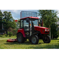 Трактор Беларус МТЗ 320 – с косой и фронтальным ковшом